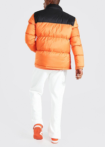 Custom logo Warm Winter Quilted <b>Padded</b> Hooded Long Outwear Men's Puffer Jacket <b>Cotton</b> Filling Bubble Puffer Jacket DDP Shipping - Product Image 2