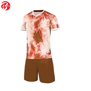 Conjunto de Camiseta de Fútbol para Adultos, Personalizada, de Alta Calidad, Transpirable, Ligera, de Manga Corta, Estampada, con Corte Automatizado, Superventas - Product Image 2