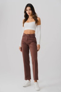 Venta al por mayor de alta calidad de secado rápido Jeans Flat Front Winter Streetwear Pantalones para hombres y mujeres - Product Image 4