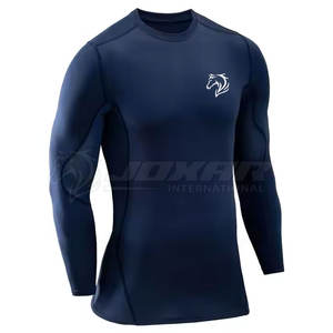 Chemise de couche de base pour hommes OEM vente en gros de tissu extensible de style athlétique de haute qualité - Product Image 2