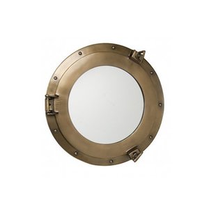 2023 nuevo barco personalizado yate ojo de buey náutico marino en color dorado forma redonda ojo de buey decorativo espejo elegante - Product Image 3