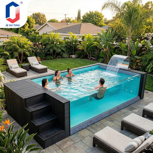 Heavy Duty UV Protected Fiberglass Prefabricated <b>Pool</b> Durable Above Ground Outdoor Swimming <b>Pool</b> With <b>Pool</b> Gear - Product Image 3