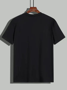 Nueva Llegada: Camiseta de Cuello Redondo para Hombre, 100% Algodón de Alto Gramaje, Suave, Corte Regular, Tejido de Punto, Amplia y Recta, Transpirable, de Secado Rápido, Manga Corta, Alta Calidad - Product Image 3
