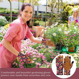 Gants de jardinage robustes, respirants, avec poignée antidérapante, gants de jardinage en vrac, gants d'aménagement paysager, gants d'agriculture - Product Image 4