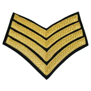 Badges d'uniformes à chevrons personnalisés, vente en gros, badges d'épaule et patchs d'uniformes