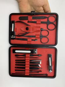 Juego de manicura profesional 16 en 1 para pedicura, herramientas de cuidado personal de acero inoxidable, Kit de cortaúñas con estuche de viaje de cuero con espejo - Product Image 2