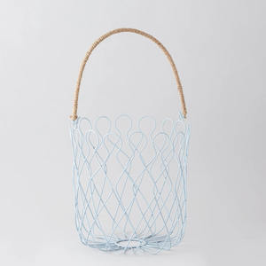 Panier à fruits en fil de fer fini cuivre design fantaisie avec poignée latérale panier de rangement en métal pour décor de salle à manger à la maison - Product Image 6