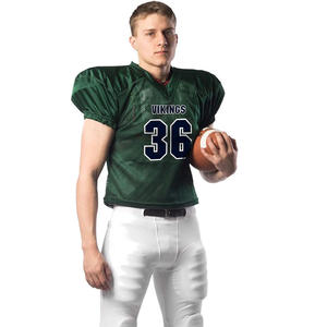 เสื้อฟุตบอลแบบกำหนดเองเสื้อทีมตาข่ายระบายอากาศได้ดีเสื้อเจอร์ซี่พิมพ์ชื่อหน้าจอสำหรับผู้ใหญ่ผู้ผลิต OEM - Product Image 2