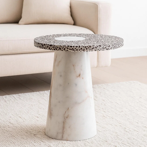 Dessus de table en terrazzo durable pour les projets d'intérieur Approvisionnement direct d'usine Tailles personnalisées à faible quantité minimale de commande Exportateur en vrac pour les acheteurs mondiaux - Product Image 3