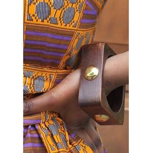 Brazaletes Elegantes de Madera Natural Impermeables, Joyería Hecha a Mano, Accesorios de Moda Étnica para Mujer, Colores Personalizados, Logotipo Personalizado para Negocios - Product Image 2