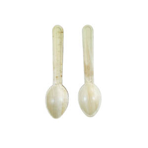 Fabricant indien de couverts jetables écologiques biodégradables en feuille de palmier cuillères en papier pour les fêtes voyage prix de gros - Product Image 4