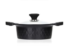 SET di pentole a induzione IN ceramica di cristallo nero forte NON STICK IH MADE IN corea - Product Image 4