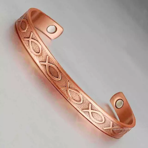 Nueva llegada pulsera de cobre de estilo Tibetano con diferentes diseños de Pulseras de cobre hechas a mano pulsera de cobre para hombres y mujeres - Product Image 4