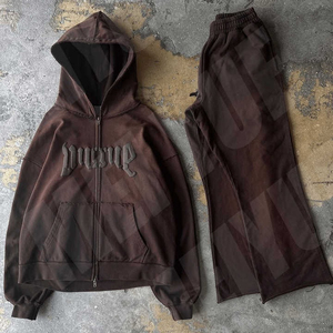 Ropa activa Venta caliente de moda Slim Fit Hombres Chándal Ropa de entrenamiento Cómodo Cremallera Hombres Chándal para venta en línea - Product Image 3