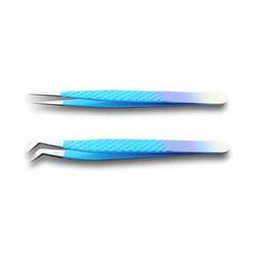 Pinzas Profesionales para Pestañas de Acero Inoxidable Personalizadas, Antimagnéticas, Duraderas, con Punta para Aplicación de Volumen, de Alta Calidad - Product Image 5