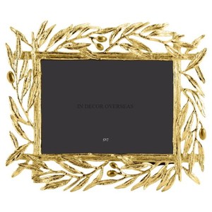 Haute qualité plaqué or feuilles concepteur luxueux qualité métal fait aspect attrayant cadre Photo maison Accents décoratifs fournitures - Product Image 6