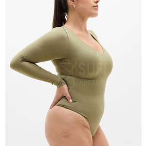 Body Elástico para Mujer, Estilo Moderno, Ajustado, de Algodón y Spandex, Suave, Transpirable, de Secado Rápido, para Invierno - Product Image 5