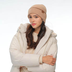 OEM y ODM logotipo personalizado Mohair Beanie Hat Unisex Gradient Color Beanie CAPS Streetwear moda mullido cálido invierno gorros sombrero - Product Image 2