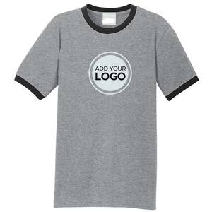 T-shirt personnalisé Ringer T Shirt Soft Mens T Shirt - Short Sleeve Crew Neck Soft Fitted Tees S - 4XL - Product Image 5