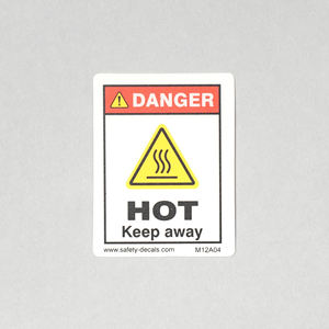 Pegatinas Adhesivas de Seguridad con Aviso de Peligro, Resistentes al Agua, a los Arañazos y al Calor, Adhesivo 3M, para Maquinaria Industrial - Product Image 1