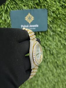 Montres mécaniques analogiques carrées de luxe de style hip-hop, serties de diamants en moissanite VVS de 30 carats, par le meilleur fournisseur - Product Image 5