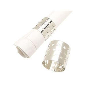 Elegant Napkin Ring in Stainless Steel Stylish Design Perfect for Restaurants Weddings and <b>Parties</b> <b>Table</b> Decor Accessory - Product Image 5