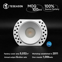 TP01AR1-IP65 Downlight encastré étanche - Aluminium moulé sous pression |   Coupe de 81 mm (plateforme encastrée de 120 mm)