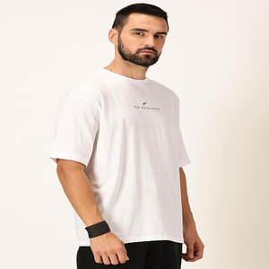 Logo personnalisé 100% coton T-Shirt extérieur pour hommes coupe ample poids lourd avec poche à séchage rapide à manches courtes imprimé modèle de conception INS - Product Image 3