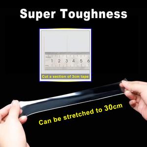 Nastro Adesivo Nano Gel Rimovibile 30mm <span class=keywords><strong>Biadesivo</strong></span> Resistente Senza Tracce <span class=keywords><strong>per</strong></span> <span class=keywords><strong>Pareti</strong></span> Cucina Tappeti Foto Auto Vetro - Product Image 3