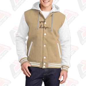 Veste universitaire personnalisable 100% coton polaire pour hommes avec capuche chaleur hivernale impression numérique et conception teinte unie - Product Image 6