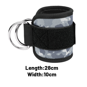 Attelle de cheville avec logo personnalisé, attelle de compression ajustable pour le soutien de la cheville avec anneaux en D, unisexe, manchon en cuir respirant - Product Image 4