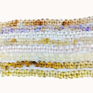 Pierres précieuses en Citrine naturelle à facettes en forme de cœur, brin de perles de 8 pouces de Long, taille 7-8mm environ pour la fabrication de bijoux cadeaux - Product Image 2