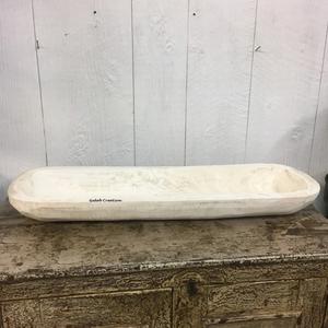 Bol à pâte en bois sculpté à la main Bol en bois décoratif de cuisine de style ferme rustique pour la maison ou la pièce maîtresse - Product Image 2