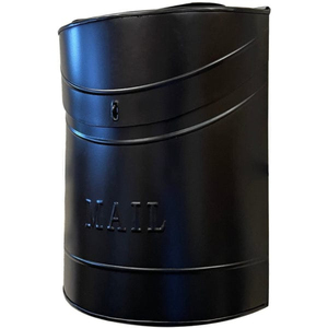 Attractive <b>Wall</b> Mounted Locking Mailbox Black Rustic Galvanized Steel Post Box High Quality Letter <b>Holder</b> <b>For</b> Home Lowest Price - Product Image 5