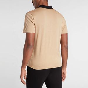 2025 nuevo diseño de algodón fino para hombre para Polo logotipo personalizado cuello vuelto con patrón sólido precio al por mayor - Product Image 2