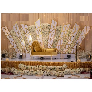 Wholesale Decorative Acrylic Stands for <b>Wedding</b> Stage Elegant <b>Wedding</b> Acrylic Panels Stylish Acrylic Reception Stage <b>Frame</b> Decor - Product Image 1