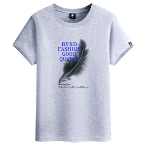 T-shirts d'entraînement pour hommes personnalisés, confortables, 100 % coton peigné, col rond, avec logo imprimé, écologiques et à séchage rapide - Product Image 1
