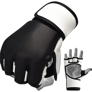 Meilleure Qualité Dernier Design Couleur Unie Prix Raisonnable Demi Doigt Boxe MMA Gants Logo Personnalisé Arts Martiaux Porter MMA Gants - Product Image 2