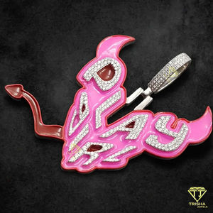 Colgante de corazón Hip Hop Iced Out VVS Lab Grown Diamond Colgante de diamante personalizado Colgante de Plata de Ley 925 personalizado - Product Image 4