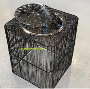 New Arrival Portable Iron Coffee <b>Pot</b> Heater/Kettle Heater Black and Brown Color Dallah Design for Party Table Decor - Product Image 4