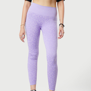 Pantalones de correr de compresión sin costuras para mujer, secado rápido, cintura alta, Yoga, entrenamiento, Fitness, gimnasio, mallas deportivas para mujer, ropa - Product Image 6