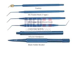 Kit de chirurgie ophtalmique en alliage de titane Med Innovation 21 pièces, ensemble d'instruments chirurgicaux pour la cataracte, pour lentilles intraoculaires - Product Image 4