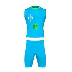 ชุดอเมริกันฟุตบอลปี 2025 คุณภาพสูง คอแบบมีฮู้ด ผ้าสแปนเด็กซ์/โพลีเอสเตอร์ ใส่ได้ทุกฤดู สีสั่งทำได้ RIVIAN ATLANTIC - Product Image 1