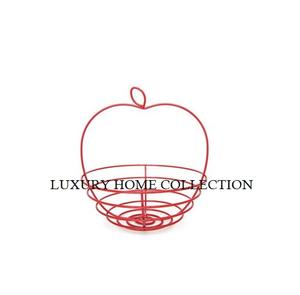 Cesta de frutas de metal tejida a mano con una estructura duradera hecha para durar a través del uso diario frecuente - Product Image 2