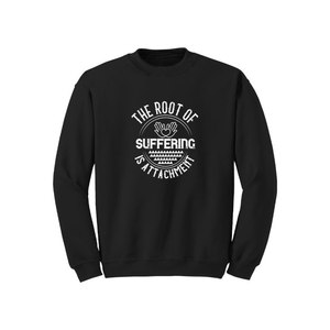 Sweat-shirt en coton mélangé Style décontracté Bouddha Thèmes Imprimer 12 Options de couleur 260-280 GSM Placement de conception personnalisable pour l'hiver - Product Image 2