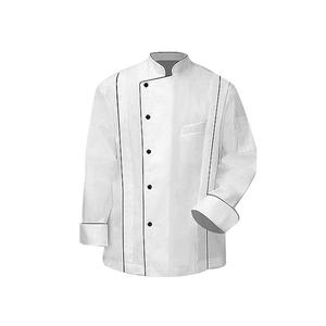 Mejor Venta de diseño personalizado Material de algodón puro cocina restaurante uso Chef abrigo para la venta - Product Image 3