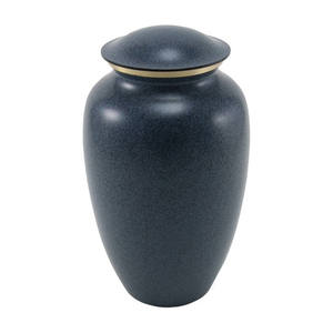 Gray Handmade Metal Adult Ashes Urn Modern Design Funeral Customized Printing 10 Inch 3.4L Capacity Tabletop <b>Vase</b> Best Price - Product Image 2