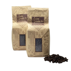 Granos de café tostado Robusta OEM/ODM al por mayor embalaje en caja hecho en bolsa de Vietnam 500g - Product Image 1