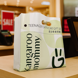 Tái Sử Dụng Thân Thiện Với Môi Tùy Chỉnh In Mua Sắm Tote Túi Với Xử Lý Nhựa Tàu Sân Bay Túi Với Logo - Product Image 4