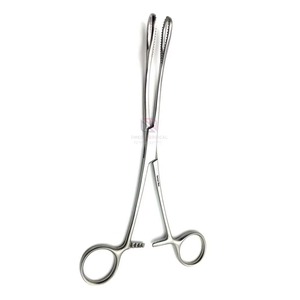 Pinces chirurgicales courbées en acier inoxydable, instrument de chirurgie générale manuel, certifié CE Classe I - Product Image 2